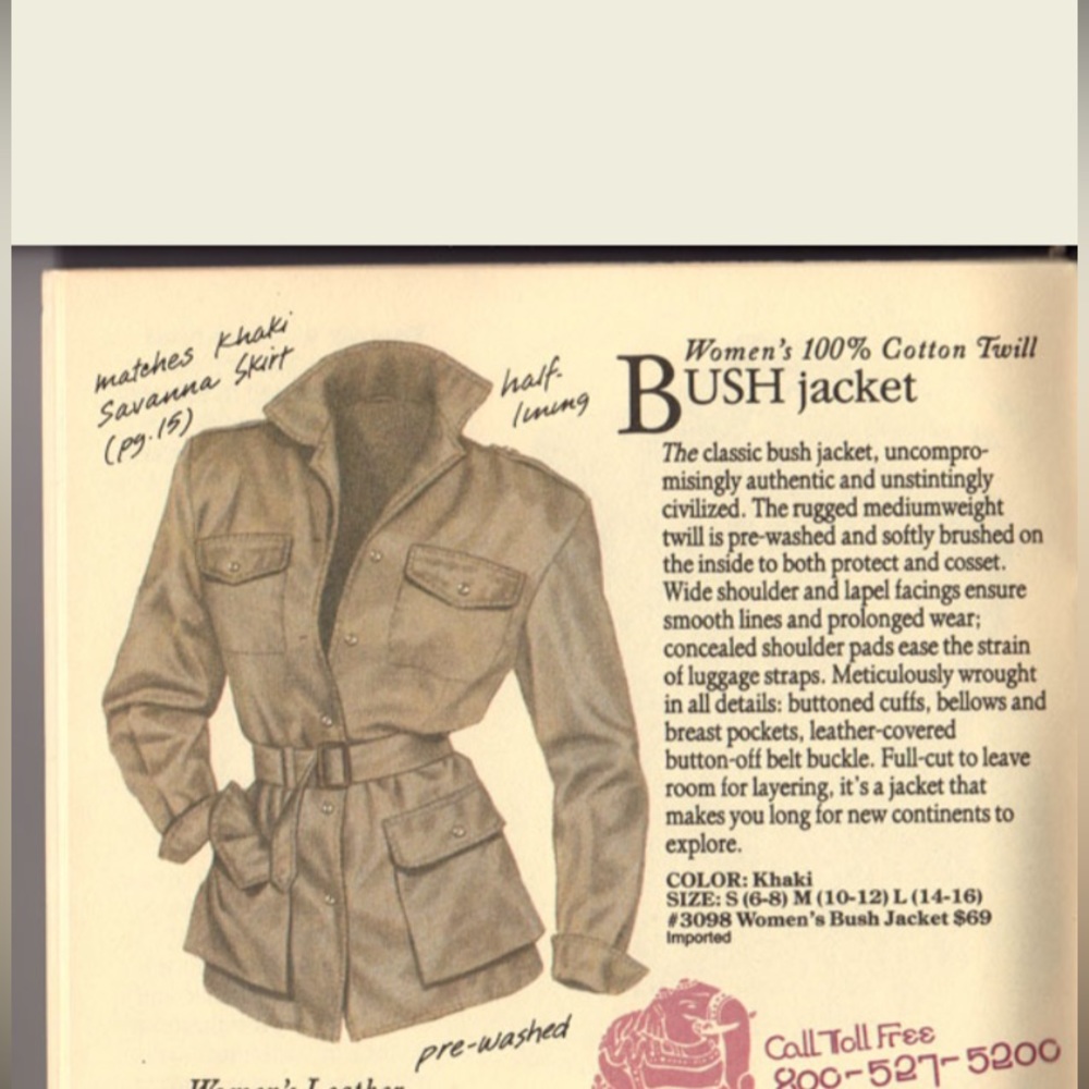Vintage Banana Republic Women’s Khaki Bush Jacket - Picture 2 of 14